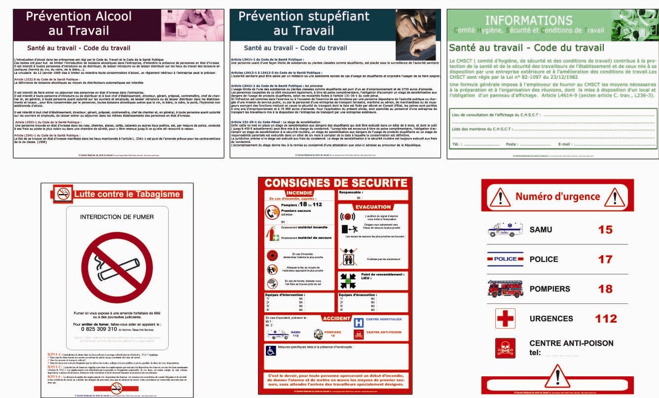 Pack d' Affichages prévention