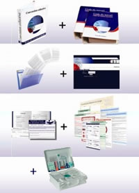 Pack mise en conformité Intégral 2021 avec trousse de secours et support Mural