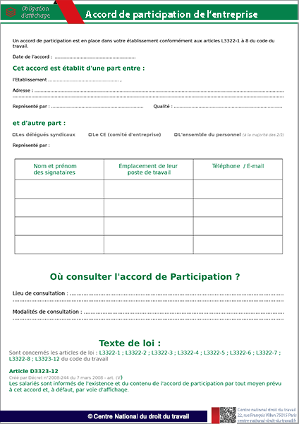Accord de participation