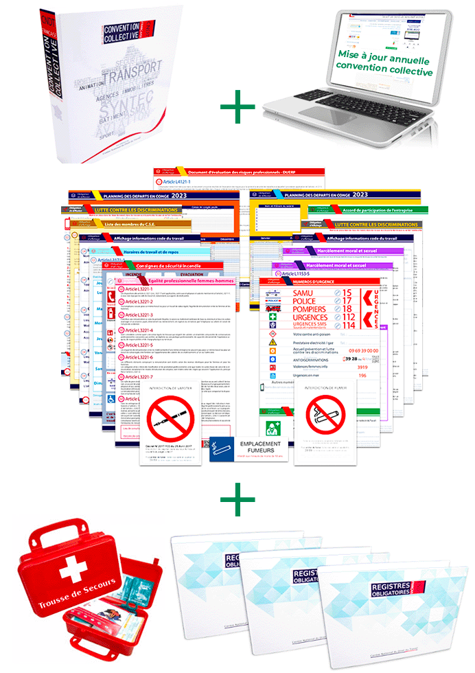 Pack mise en conformité Intégral 2026 avec la trousse de secours -
