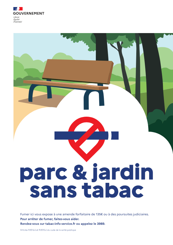 Panneau Parc & Jardin Sans Tabac